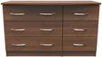 Eve Walnut Effect 6 Drawer Midi Dresser