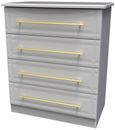 Faye Grey 4 Drawer Chest