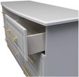 Faye Grey 6 Drawer Midi Chest