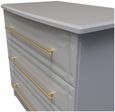 Faye Grey Ash 3 Drawer Small Chest