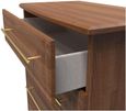 Faye Walnut Effect 4 Drawer Chest