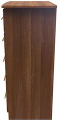 Faye Walnut Effect 5 Drawer Chest