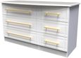 Faye White 6 Drawer Midi Dresser
