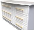 Faye White 6 Drawer Midi Dresser