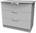 Flora Grey 3 Drawer Small Chest