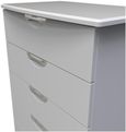 Flora Grey 5 Drawer Chest