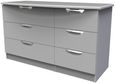 Flora Grey 6 Drawer Midi Dresser