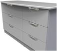 Flora Grey 6 Drawer Midi Dresser