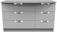 Flora Grey Ash 6 Drawer Midi Dresser