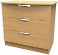 Flora Oak Effect 3 Drawer Small Chest