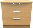 Flora Oak Effect 3 Drawer Small Chest