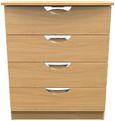 Flora Oak Effect 4 Drawer Chest