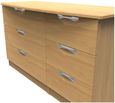 Flora Oak Effect 6 Drawer Midi Dresser