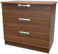 Flora Walnut Effect 3 Drawer Small Chest