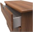 Flora Walnut Effect 3 Drawer Small Chest