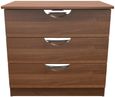 Flora Walnut Effect 3 Drawer Small Chest