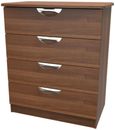 Flora Walnut Effect 4 Drawer Chest