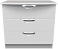 Flora White 3 Drawer Small Chest