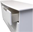 Flora White 6 Drawer Midi Dresser