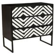Fusion Chest - 3 Drawer - Black Bone Inlay