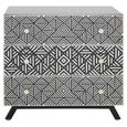 Fusion Chest - 3 Drawer - Black Mother of Pearl