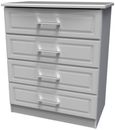 Gina Grey 4 Drawer Chest