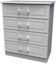 Gina Grey Ash 4 Drawer Chest