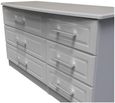 Gina Grey Ash 6 Drawer Midi Dresser