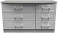 Gina Grey Ash 6 Drawer Midi Dresser