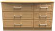 Gina Oak Effect 6 Drawer Midi Dresser