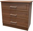Gina Walnut Effect 3 Drawer Small Chest