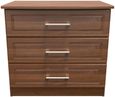 Gina Walnut Effect 3 Drawer Small Chest