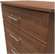 Gina Walnut Effect 4 Drawer Chest