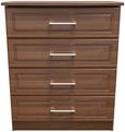 Gina Walnut Effect 4 Drawer Chest