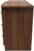 Gina Walnut Effect 6 Drawer Midi Dresser