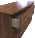Gina Walnut Effect 6 Drawer Midi Dresser