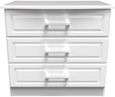 Gina White 3 Drawer Small Chest
