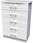 Gina White 5 Drawer Chest