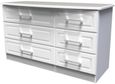 Gina White 6 Drawer Midi Dresser
