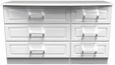 Gina White 6 Drawer Midi Dresser