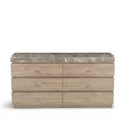 Goya Dresser - Marble Top - 6 Drawer - Variation Available