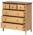 Grace Natural Oak 3 Over 3 Drawer Chest