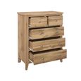 Hampstead Chest - 3+2 Drawer - Rustic Oak 