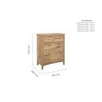 Hampstead Chest - 3+2 Drawer - Rustic Oak 