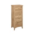 Hampstead Tall Chest - 5 Drawer - Rustic Oak 