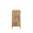 Hampstead Wide Chest - 6 Drawer - Rustic Oak 