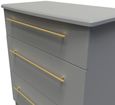 Haworth Grey 3 Drawer Small Chest