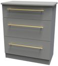 Haworth Grey 3 Drawer Small Chest