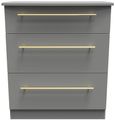 Haworth Grey 3 Drawer Small Chest