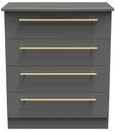Haworth Grey 4 Drawer Chest